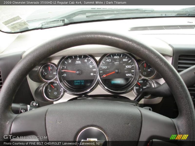 Summit White / Dark Titanium 2009 Chevrolet Silverado 3500HD LS Regular Cab 4x4