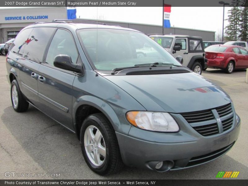 Magnesium Pearl / Medium Slate Gray 2007 Dodge Grand Caravan SXT