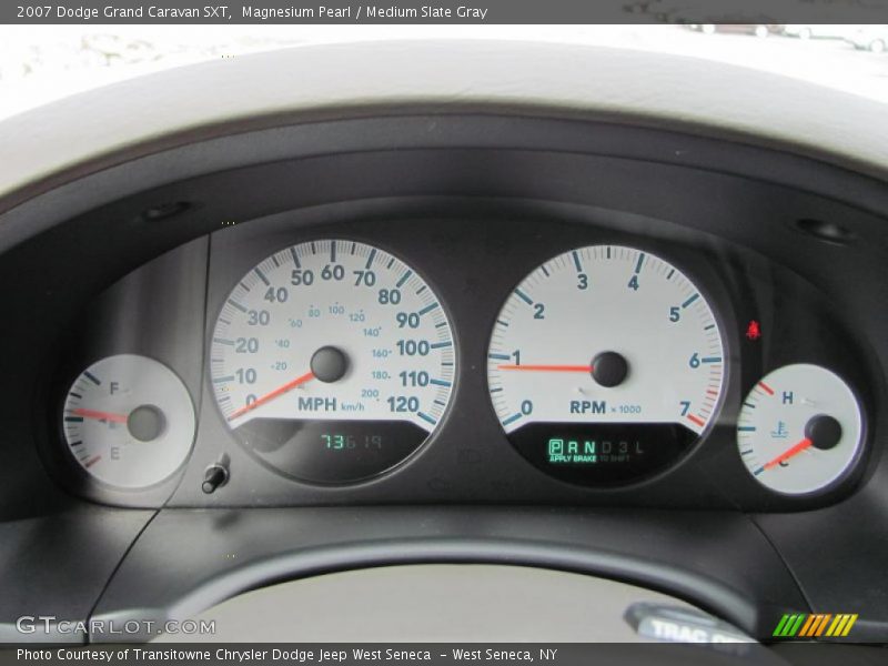 Magnesium Pearl / Medium Slate Gray 2007 Dodge Grand Caravan SXT