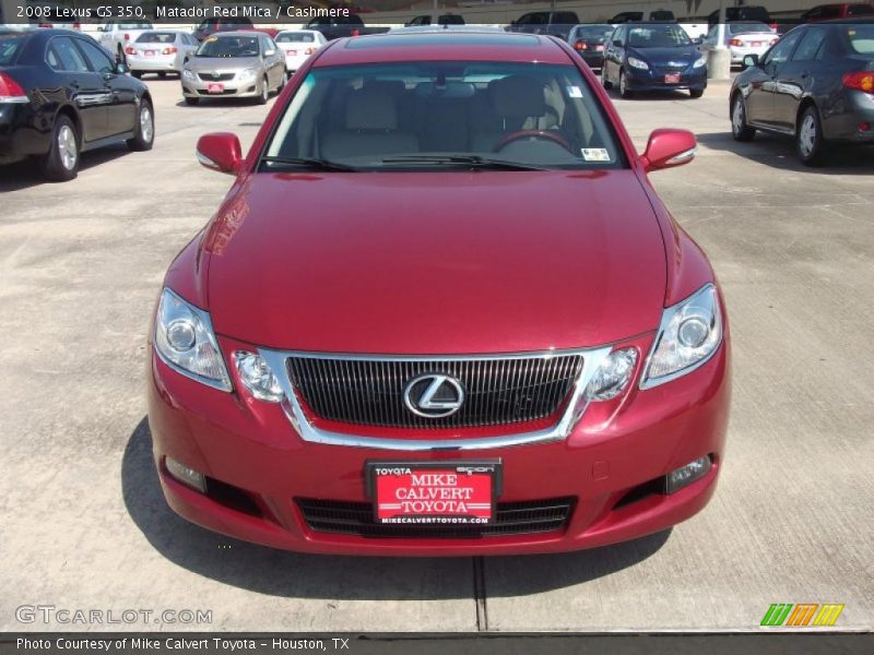 Matador Red Mica / Cashmere 2008 Lexus GS 350