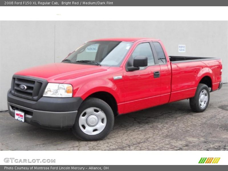 Bright Red / Medium/Dark Flint 2008 Ford F150 XL Regular Cab