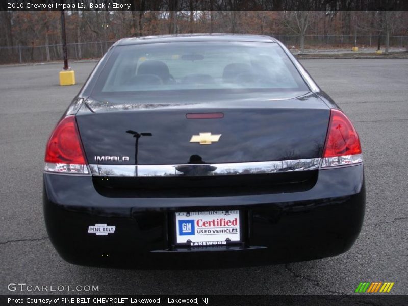 Black / Ebony 2010 Chevrolet Impala LS