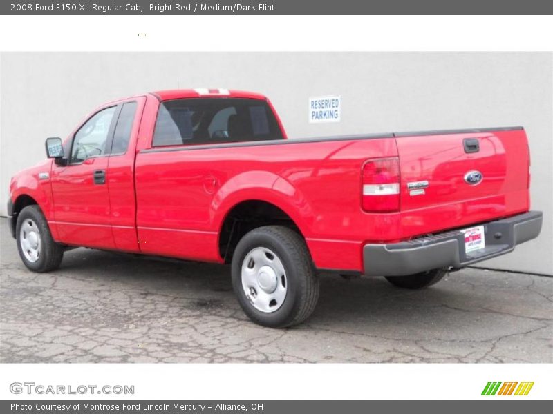 Bright Red / Medium/Dark Flint 2008 Ford F150 XL Regular Cab