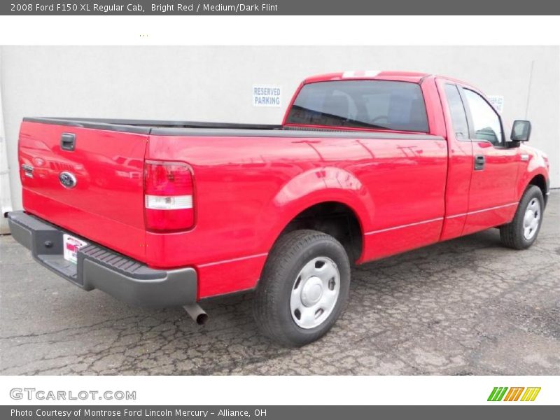 Bright Red / Medium/Dark Flint 2008 Ford F150 XL Regular Cab