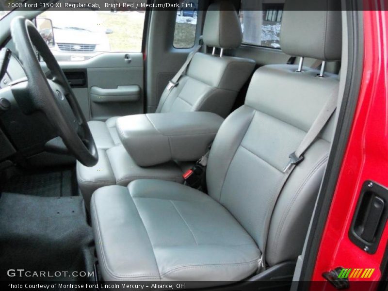 Bright Red / Medium/Dark Flint 2008 Ford F150 XL Regular Cab
