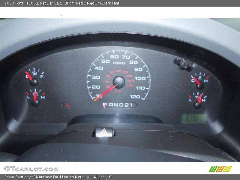 Bright Red / Medium/Dark Flint 2008 Ford F150 XL Regular Cab