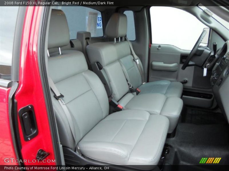 Bright Red / Medium/Dark Flint 2008 Ford F150 XL Regular Cab