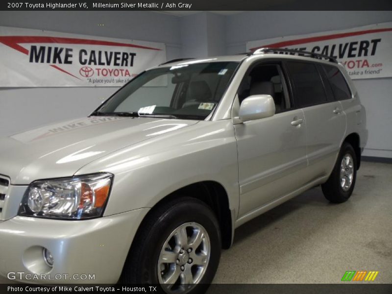 Millenium Silver Metallic / Ash Gray 2007 Toyota Highlander V6