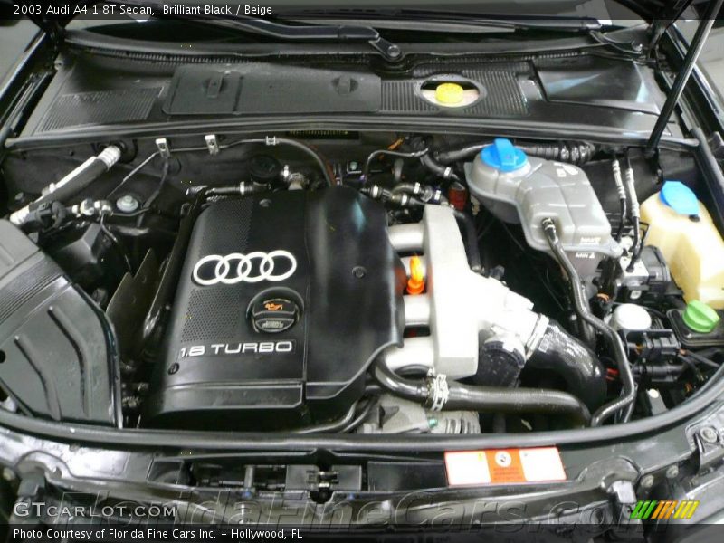 Brilliant Black / Beige 2003 Audi A4 1.8T Sedan