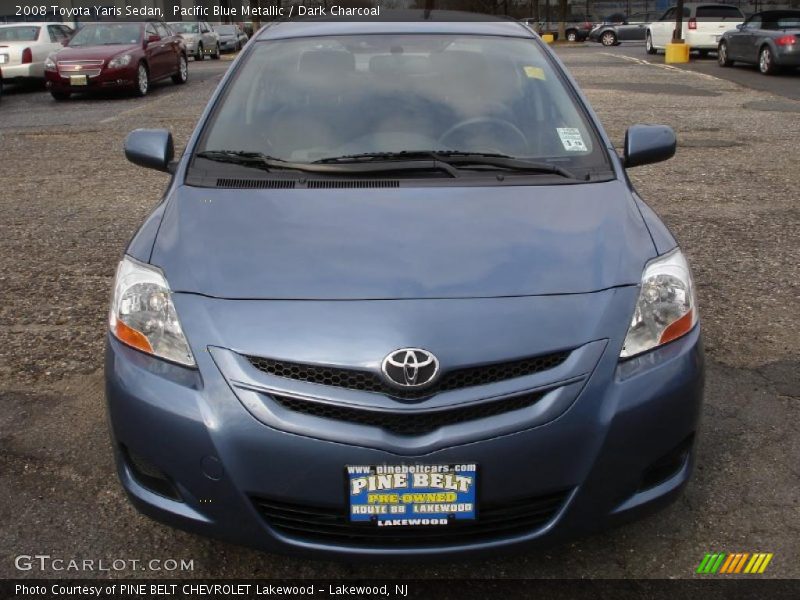 Pacific Blue Metallic / Dark Charcoal 2008 Toyota Yaris Sedan