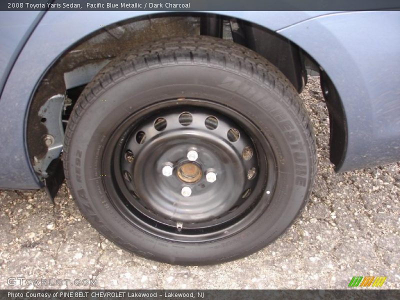 Pacific Blue Metallic / Dark Charcoal 2008 Toyota Yaris Sedan