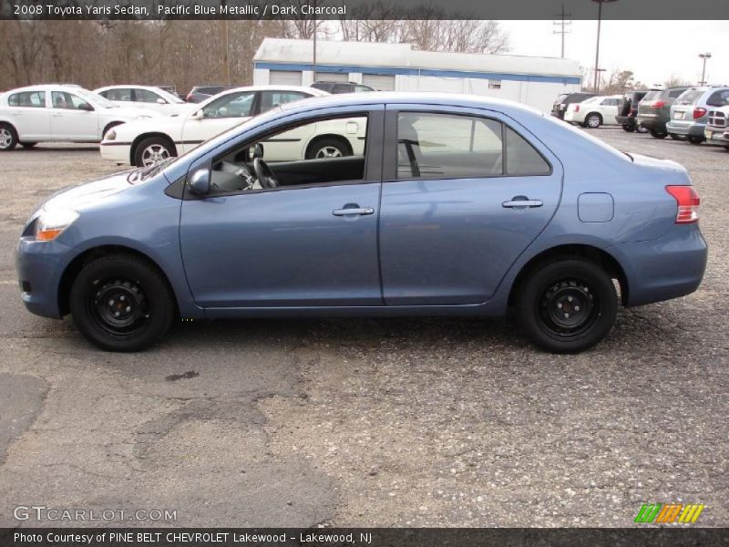 Pacific Blue Metallic / Dark Charcoal 2008 Toyota Yaris Sedan