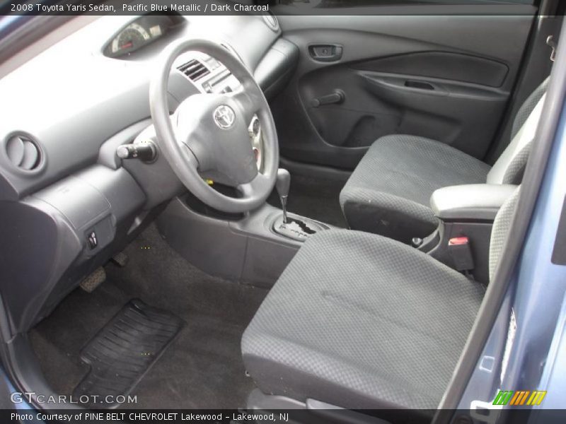 Pacific Blue Metallic / Dark Charcoal 2008 Toyota Yaris Sedan