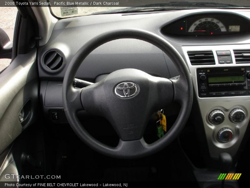 Pacific Blue Metallic / Dark Charcoal 2008 Toyota Yaris Sedan