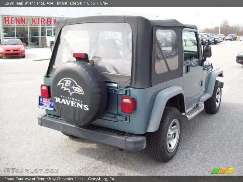 Bright Jade Satin Glow / Gray 1998 Jeep Wrangler SE 4x4