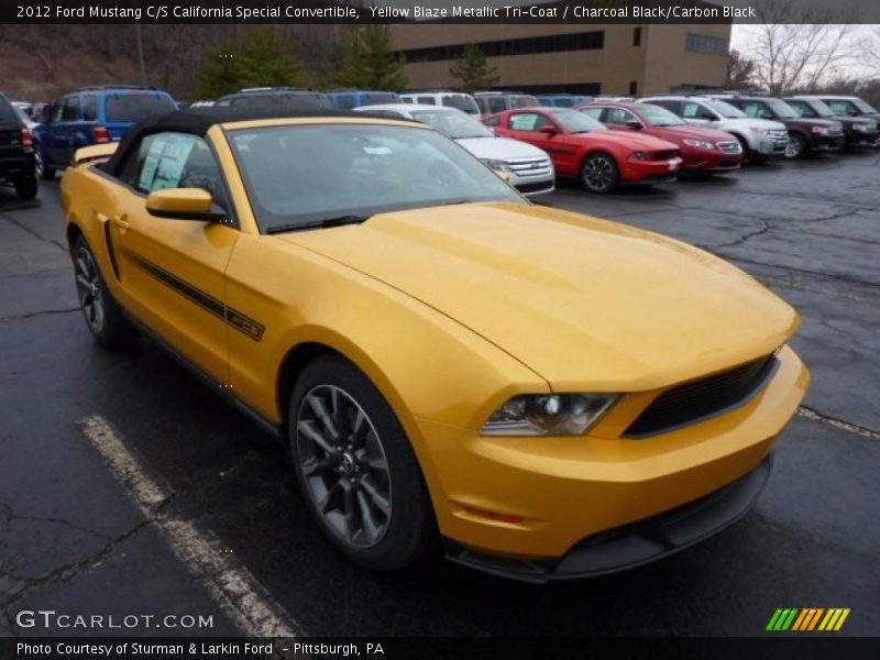 Front 3/4 View of 2012 Mustang C/S California Special Convertible