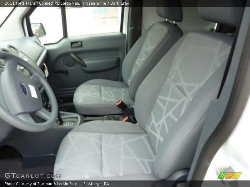  2011 Transit Connect XL Cargo Van Dark Grey Interior