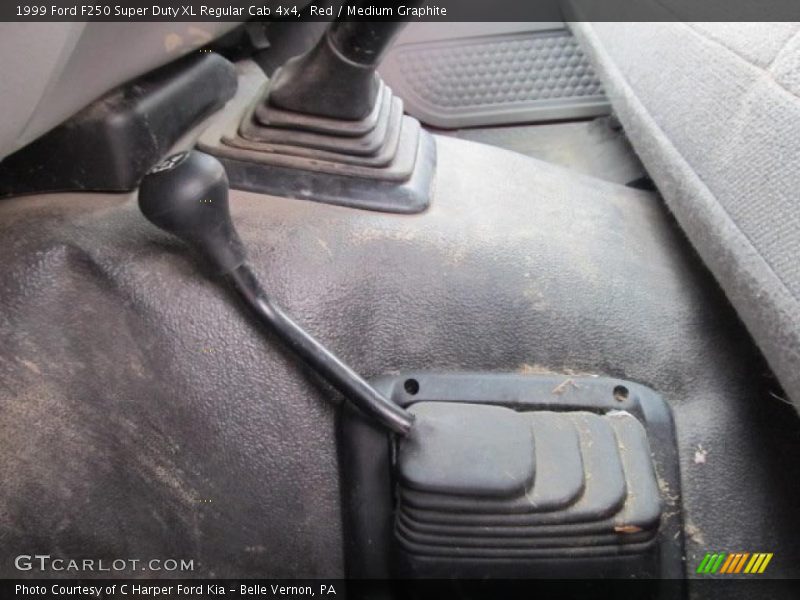 Red / Medium Graphite 1999 Ford F250 Super Duty XL Regular Cab 4x4