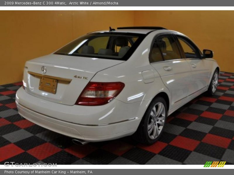 Arctic White / Almond/Mocha 2009 Mercedes-Benz C 300 4Matic