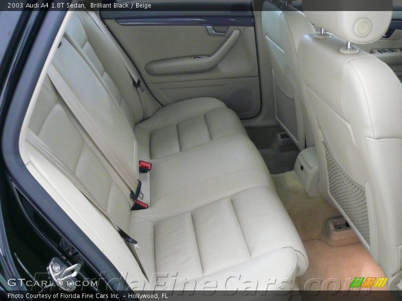 Brilliant Black / Beige 2003 Audi A4 1.8T Sedan