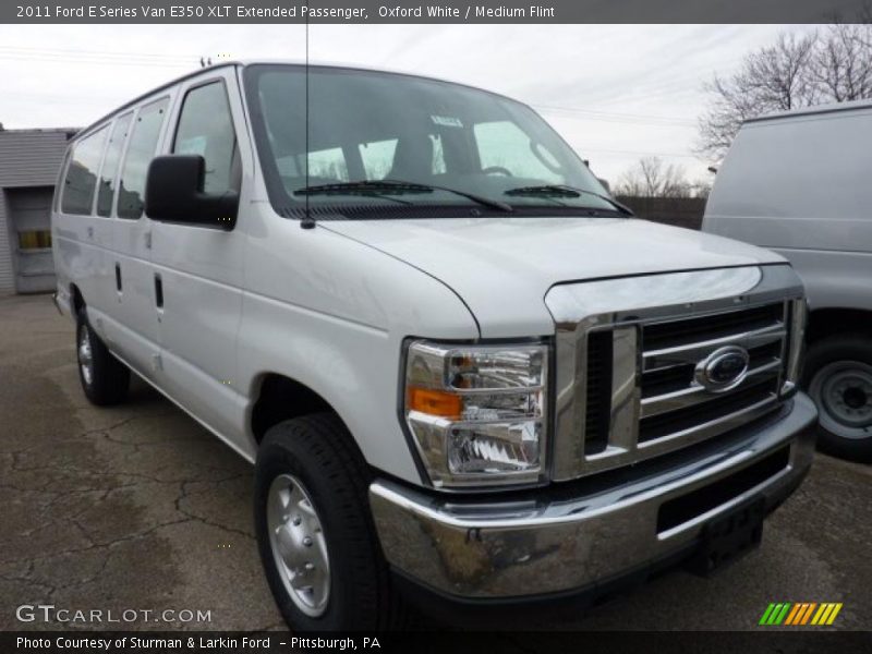 Oxford White / Medium Flint 2011 Ford E Series Van E350 XLT Extended Passenger