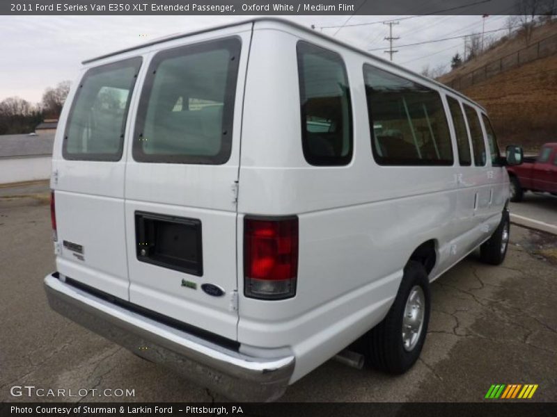 Oxford White / Medium Flint 2011 Ford E Series Van E350 XLT Extended Passenger