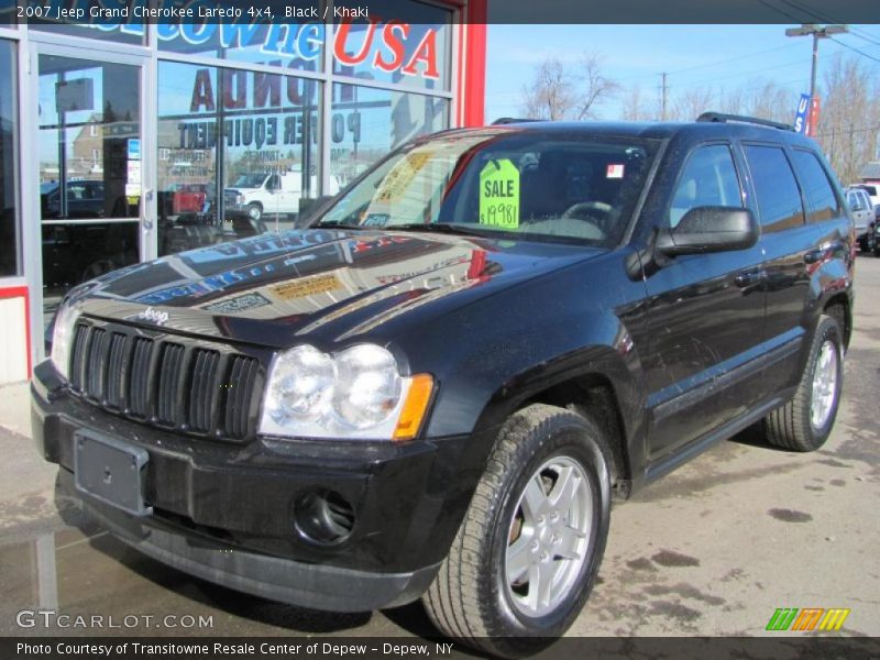 Black / Khaki 2007 Jeep Grand Cherokee Laredo 4x4