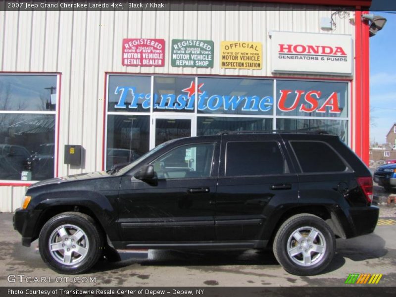 Black / Khaki 2007 Jeep Grand Cherokee Laredo 4x4