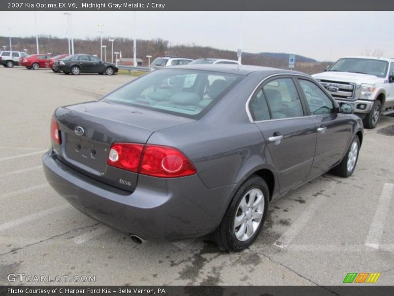 Midnight Gray Metallic / Gray 2007 Kia Optima EX V6