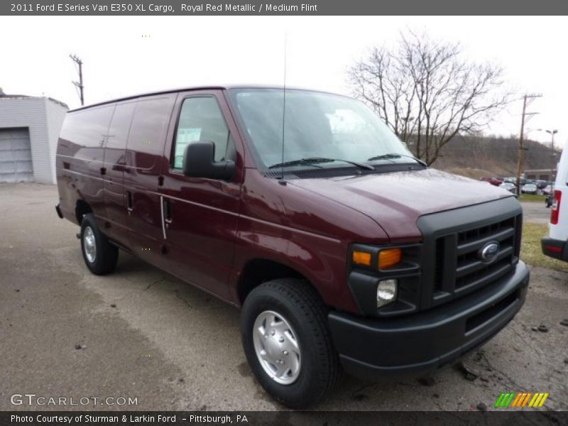 Royal Red Metallic / Medium Flint 2011 Ford E Series Van E350 XL Cargo