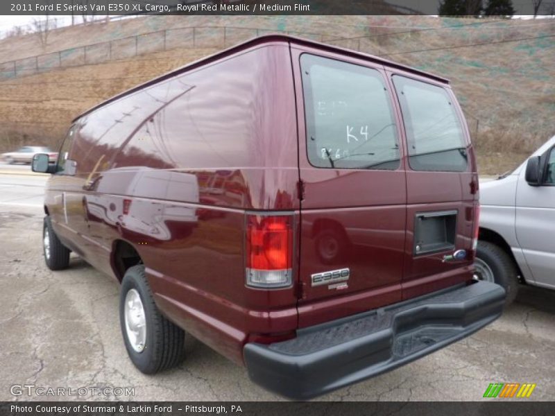 Royal Red Metallic / Medium Flint 2011 Ford E Series Van E350 XL Cargo
