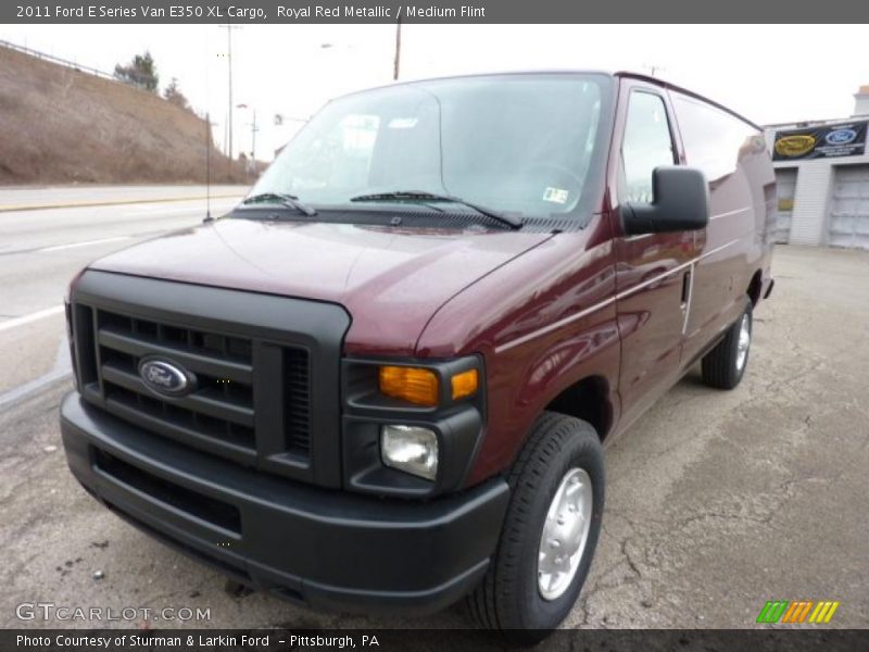 Royal Red Metallic / Medium Flint 2011 Ford E Series Van E350 XL Cargo