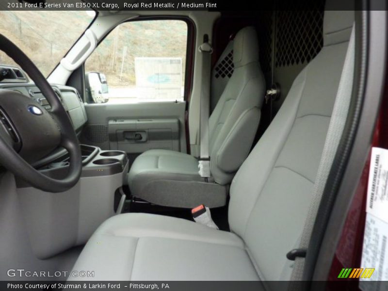 Royal Red Metallic / Medium Flint 2011 Ford E Series Van E350 XL Cargo