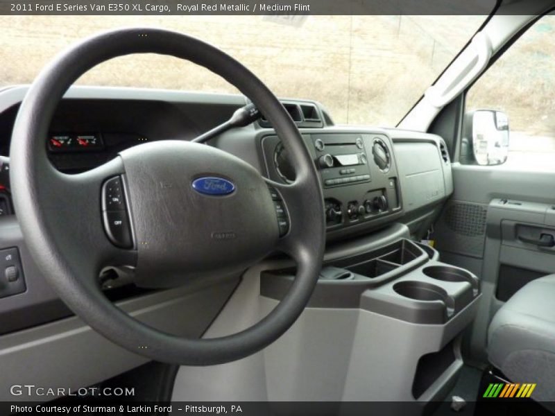 Royal Red Metallic / Medium Flint 2011 Ford E Series Van E350 XL Cargo