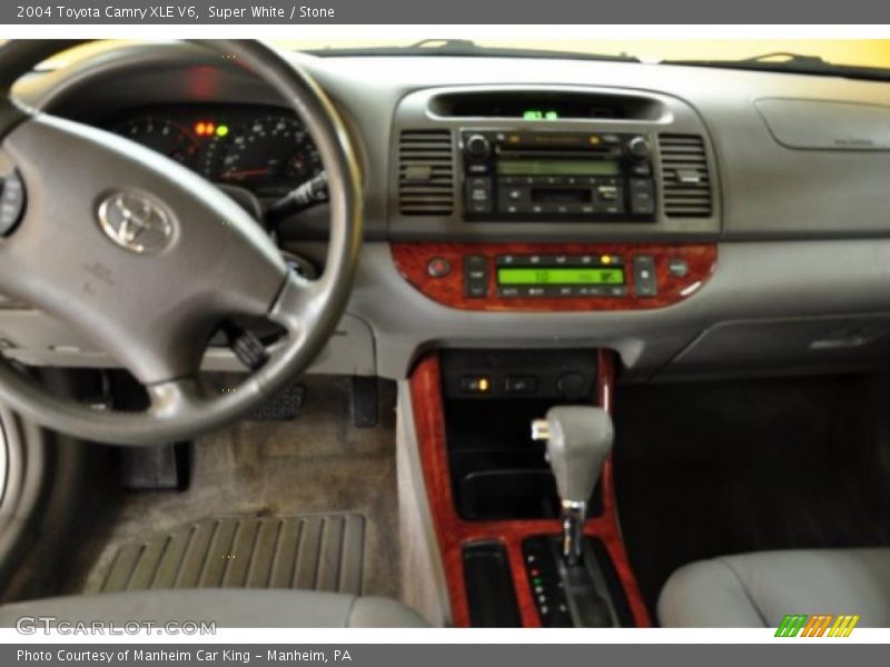 Super White / Stone 2004 Toyota Camry XLE V6