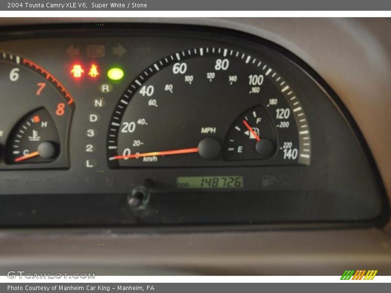 Super White / Stone 2004 Toyota Camry XLE V6