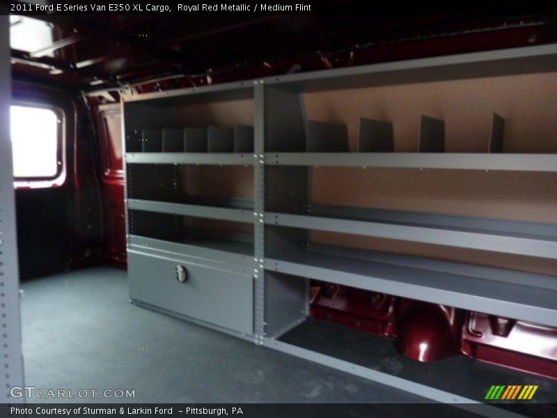 Royal Red Metallic / Medium Flint 2011 Ford E Series Van E350 XL Cargo