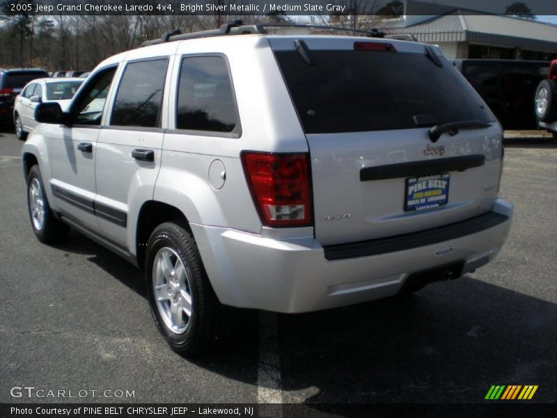 Bright Silver Metallic / Medium Slate Gray 2005 Jeep Grand Cherokee Laredo 4x4