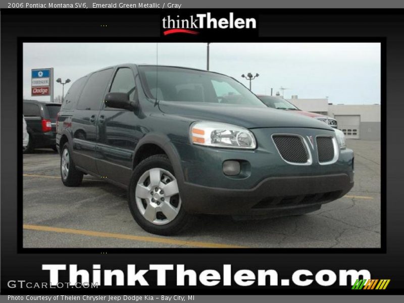 Emerald Green Metallic / Gray 2006 Pontiac Montana SV6