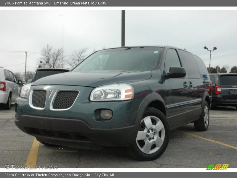 Emerald Green Metallic / Gray 2006 Pontiac Montana SV6