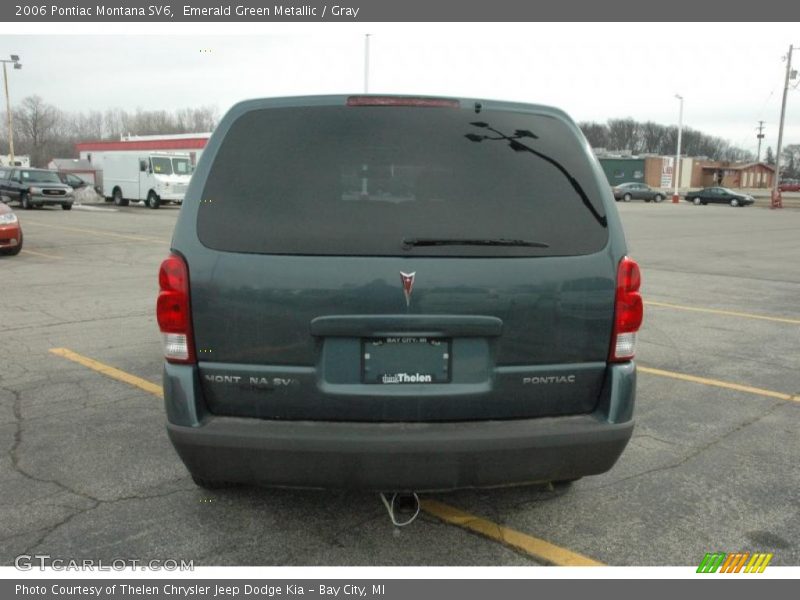 Emerald Green Metallic / Gray 2006 Pontiac Montana SV6