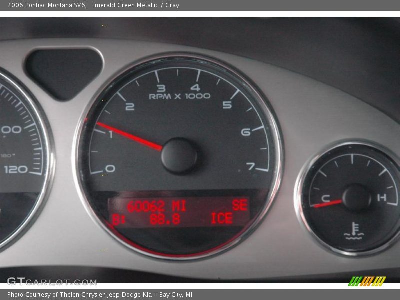 Emerald Green Metallic / Gray 2006 Pontiac Montana SV6