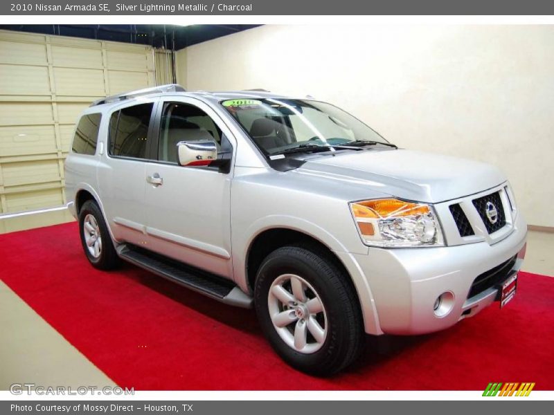 Silver Lightning Metallic / Charcoal 2010 Nissan Armada SE