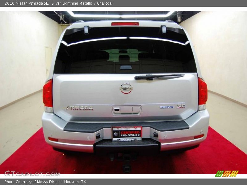 Silver Lightning Metallic / Charcoal 2010 Nissan Armada SE