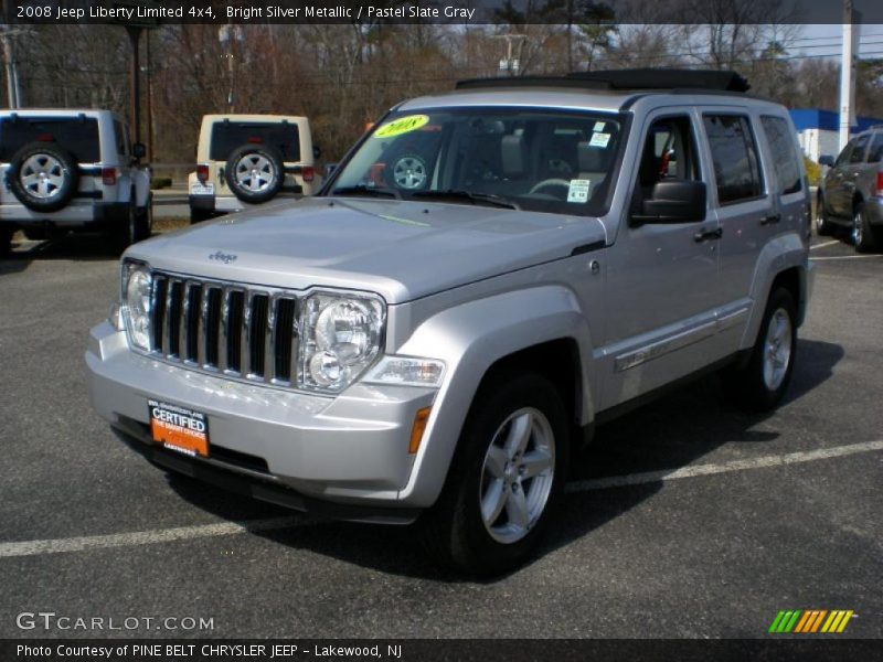 Bright Silver Metallic / Pastel Slate Gray 2008 Jeep Liberty Limited 4x4