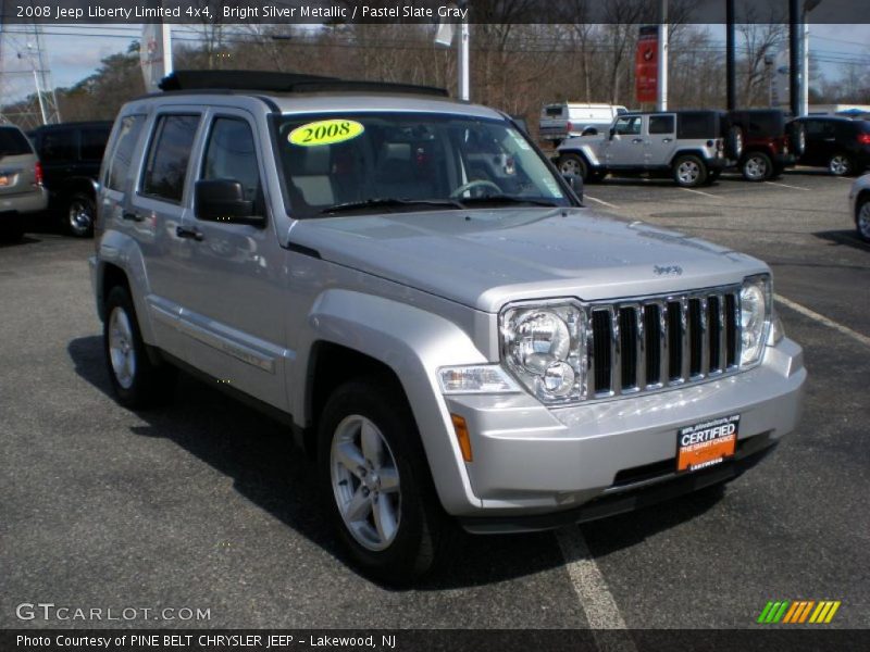 Bright Silver Metallic / Pastel Slate Gray 2008 Jeep Liberty Limited 4x4