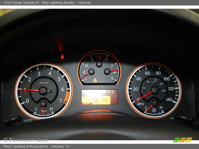 Silver Lightning Metallic / Charcoal 2010 Nissan Armada SE