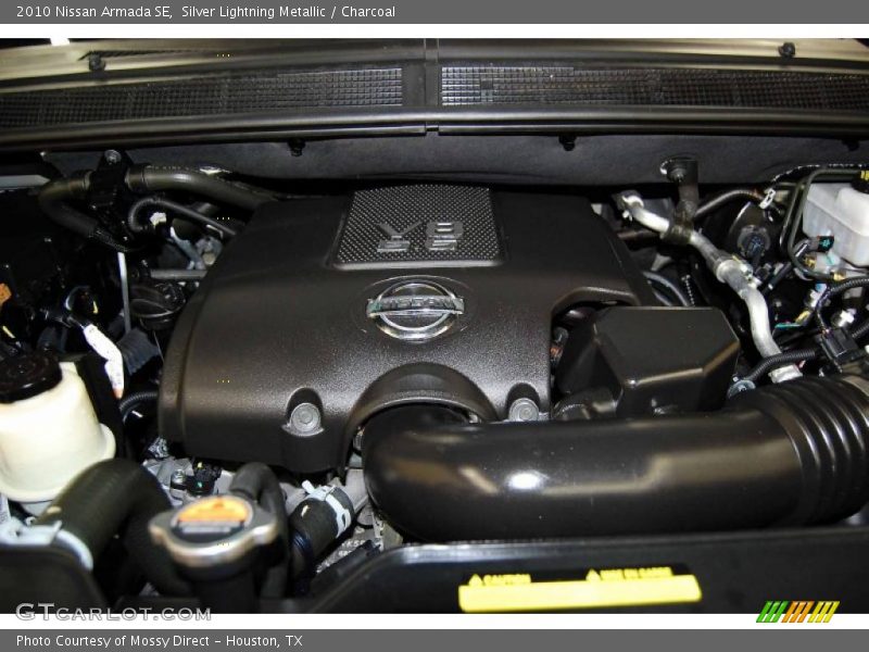 Silver Lightning Metallic / Charcoal 2010 Nissan Armada SE