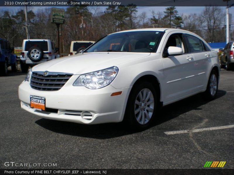 Stone White / Dark Slate Gray 2010 Chrysler Sebring Limited Sedan
