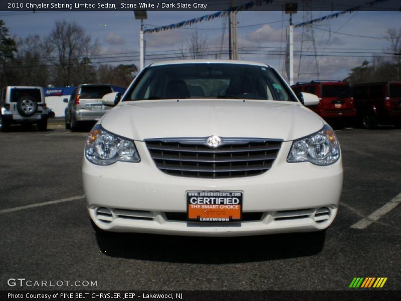 Stone White / Dark Slate Gray 2010 Chrysler Sebring Limited Sedan